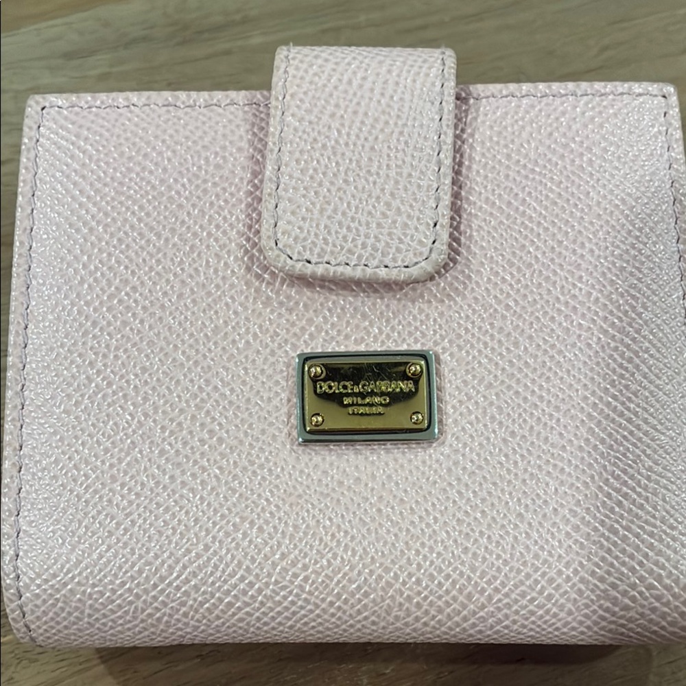 Dolce & Gabbana Pink Leather Wallet (Queen with crown)